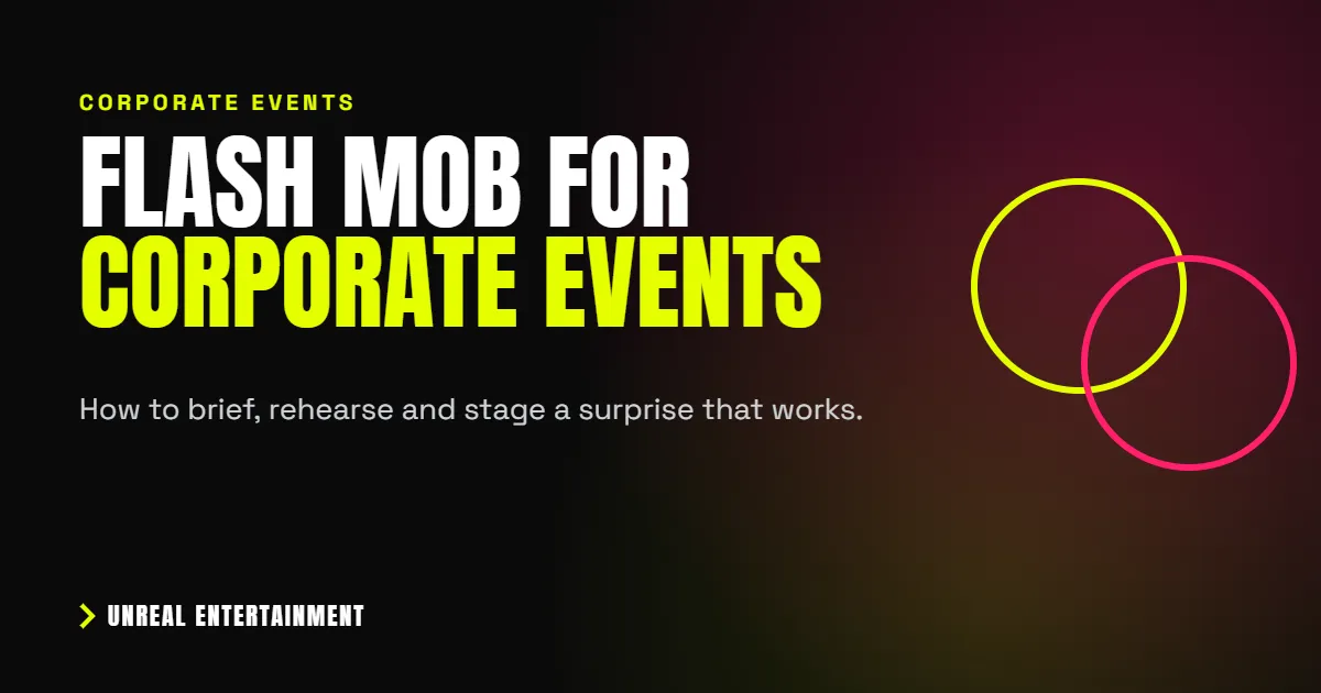 How to Book a Flash Mob for a Corporate Event