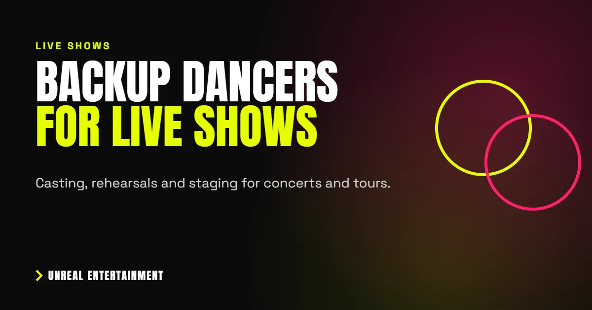 How to Hire Backup Dancers for Live Shows
